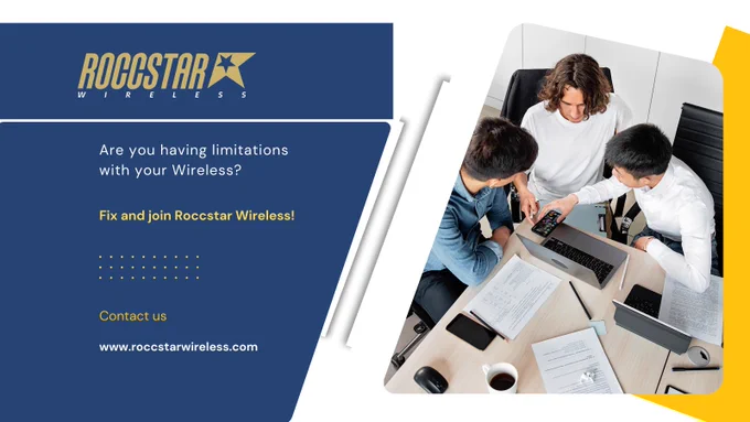 Experience lightning-fast connections and seamless coverage with Roccstar Wireless's cutting-edge nationwide 5G network! Say goodbye to lag and hello to uninterrupted browsing, streaming, and gaming. 

Contact us now:
🌐  https://www.roccstarwireless.com/
.
.
.
#roccstarwireless
#internet 
 #computernetwork 
#nationwide
 #evolution
 #technology
#betterconnectivity
#upgradeyourexperience
#unbeatableprices
#cutyourbill
#valueformoney
 #connectivity
 #instawireless 
#UnlimitedTalk
#connectivitywithoutlimits
#RoccstarWireless
 #5GRevolution 
#TechInnovation 
#WirelessConnectivity 
#FastAndReliable 
#NextGenNetwork"
#WirelessService
 #InternetSpeed 
#DigitalTransformation"