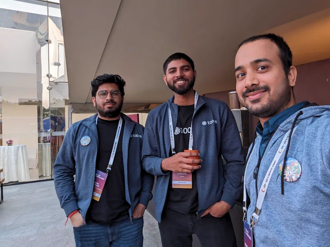Jatin, Rajanikant and Hrashikesh from 100ms team at ASU GSV Summit