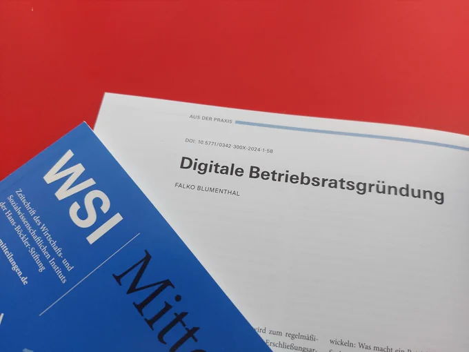 Falko Blumenthal, 2024. Digitale Betriebsratsgründung, in: WSI-Mitteilungen 1/2024: 58-62