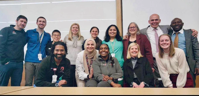 Residents and alumni at the career panel.
