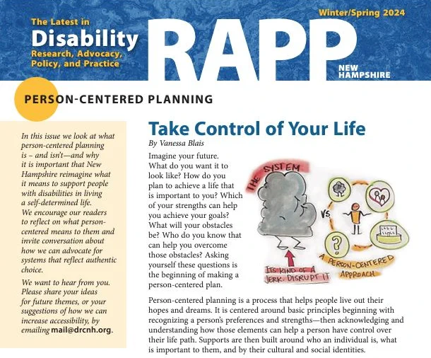 An image of the Winter/Spring 2024 Disability RAPP sheet -- click through to visit the DRC site for an accessible version.