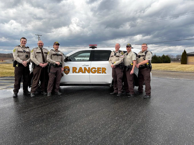 Joe Imburgia, Chief Ranger Patrick Brockmeier, James Dunnivan, Marc Lautenschleger, Jim Stucin, Luke Pace