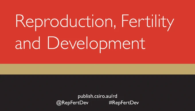 Reproduction, Fertility and Development.