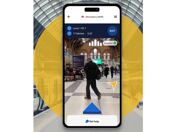 BriteWay-XR by Briteyellow Limited, view of phone app.