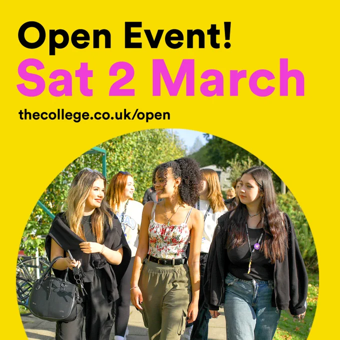 Bournemouth and Poole College Open Day 2 March 24. 