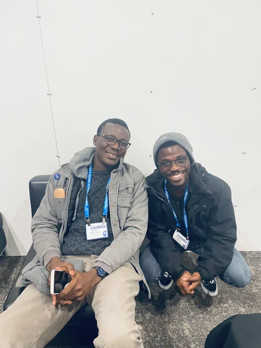 Adefemi with Nigerian writer/translator/scholar Kọ́lá Túbọ̀sún