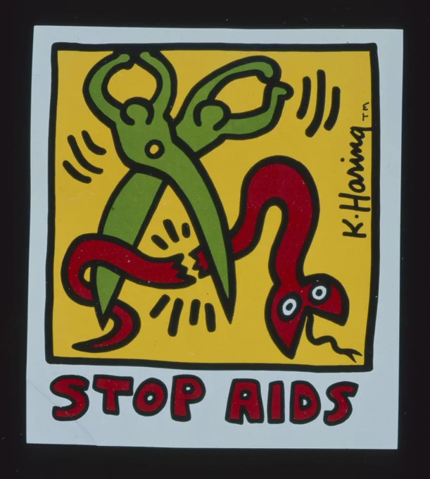 "Stop AIDS"  
Photo: The Haring Foundation