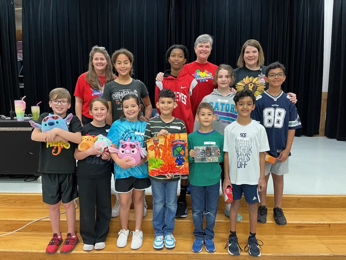 Way to go to our SCE Gators we raised over $72,500 for the Kids American Heart Challenge! Congrats to our top fundraisers pictured above!!