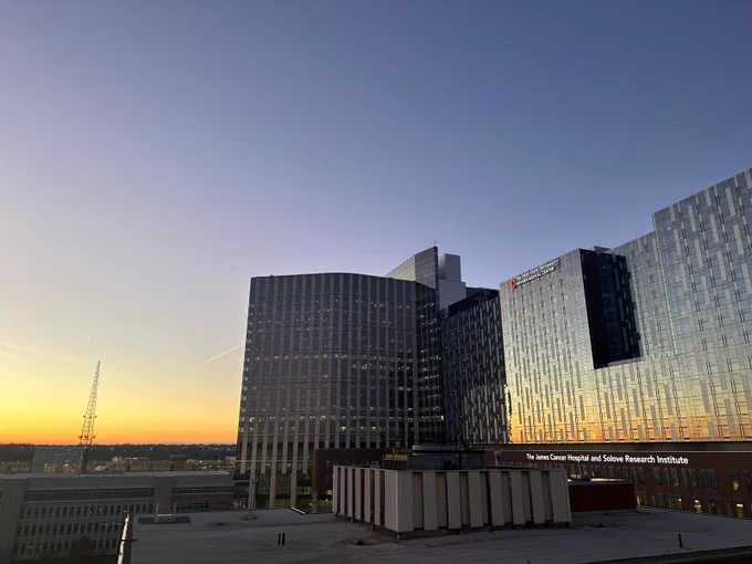 Photo of the new hospital.