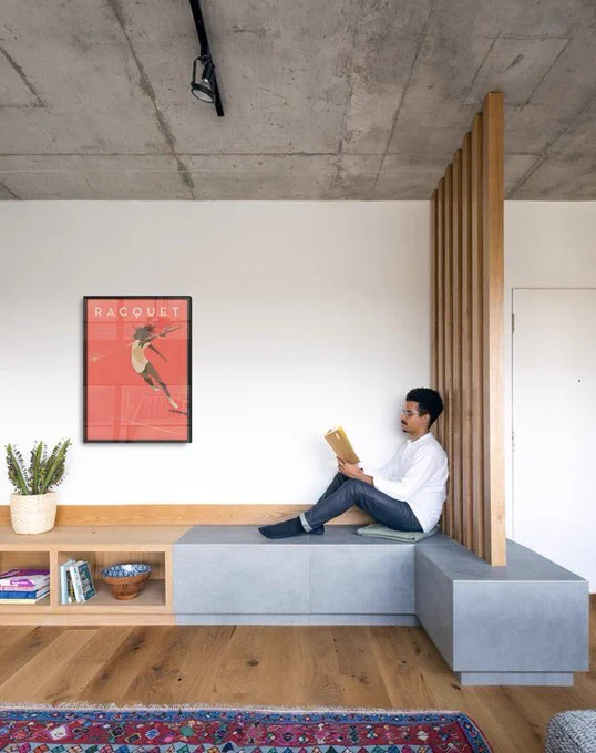 Lounging while reading a book