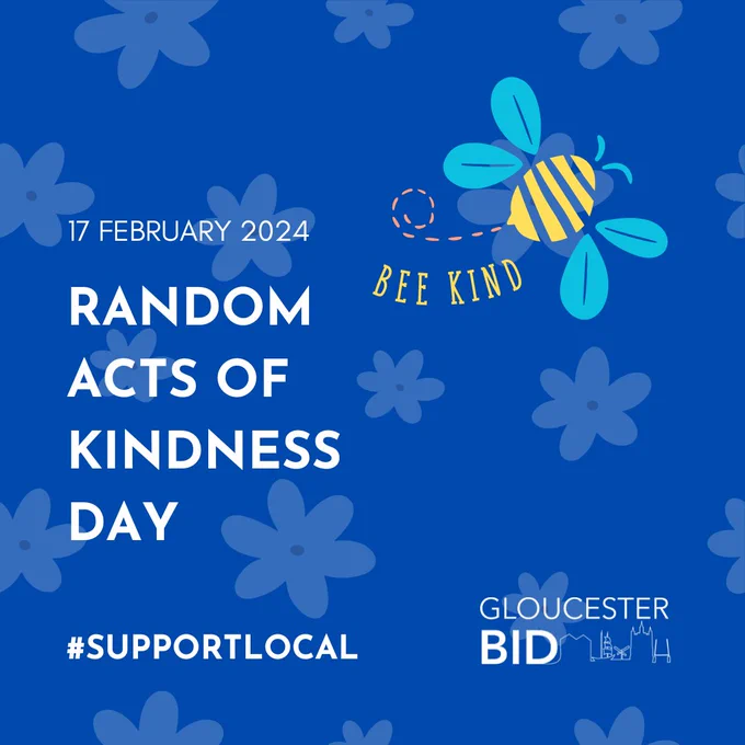 Let's all 'bee' kind this Random Act of Kindness Day and shop local.