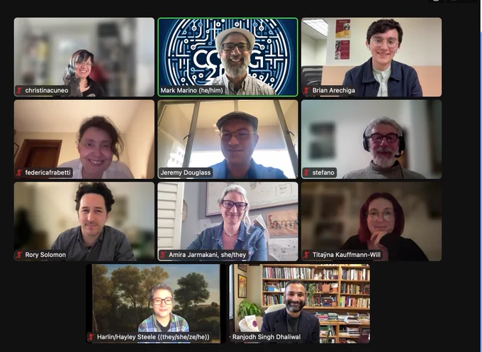 Participants smiling in Zoom boxes