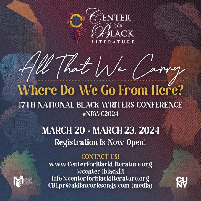 https://centerforblackliterature.org/nbwc-2024-program/?fbclid=IwAR2EvyR1L9CtwPt_AcJDiKu8Ihrxq_v6mMdKO8ikdveFJEu-y6yjmCUPx2o