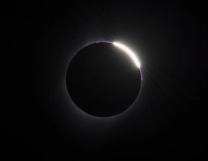 Image of a partial solar eclipse