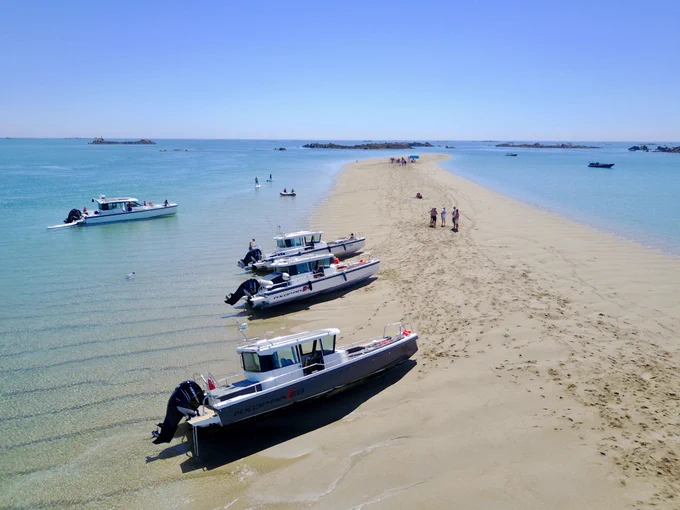 Minquiers reef South of St Helier, Jersey