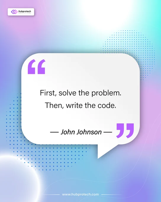 First, solve the problem. Then, write the code. - John Johnson