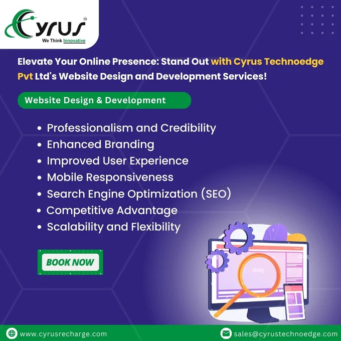 we're not just a software development company; we're your dedicated partner in the dynamic world of digital transformation. Specializing in website design and development, we pave the way for new business owners to establish a strong online presence and thrive in the digital landscape.

Why Choose Cyrus Technoedge?
Customized Solutions
Cutting-Edge Technology
Affordable Pricing
Dedicated Support

Ready to take your business to the next level? Contact us today to learn more about our services and how we can help you succeed in the digital world!
