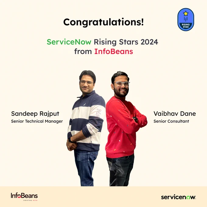 ServiceNow Rising Stars 2024 from InfoBeans