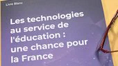 Page de couverture du Livre Blanc "Les technologies au service de l'éducation : une chance pour la France"