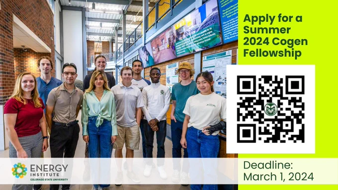 Apply for a summer 2024 Cogen Fellowship by March 1