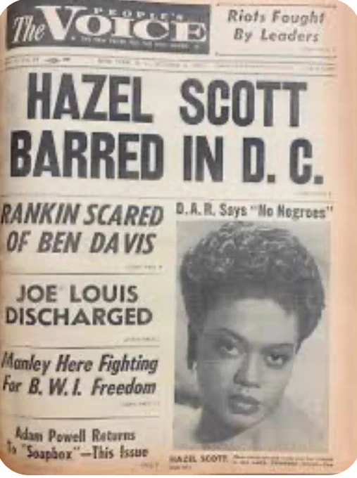 Hazel Scott jazz pianist 💜