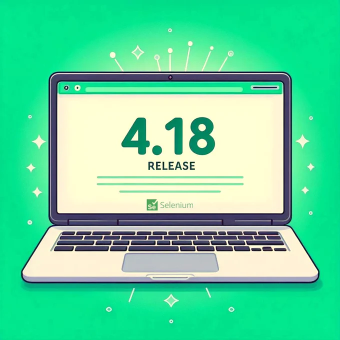 Image showing the Selenium 4.18 release.