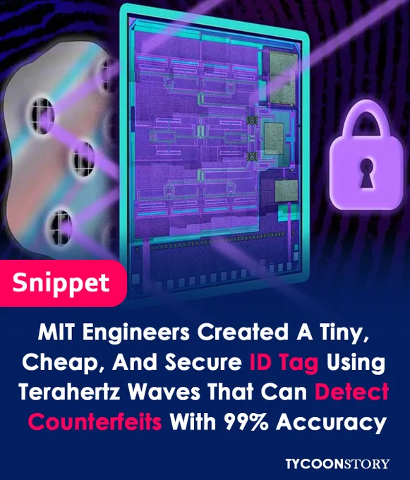 MIT engineers develop tiny, cheap ID tag using terahertz waves for near-perfect counterfeit detection.