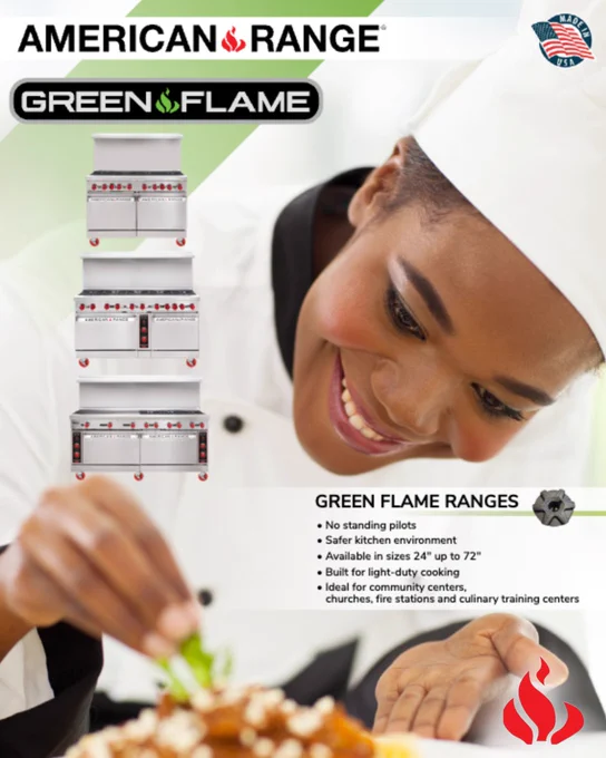 The American Range Green Flame Brochure.