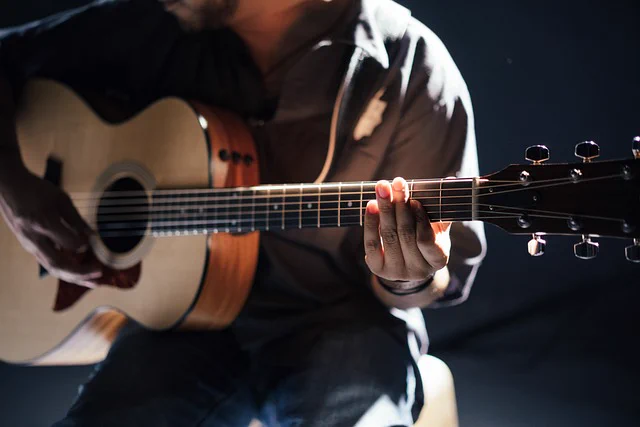 Image of player and guitar by Pexels from Pixabay
