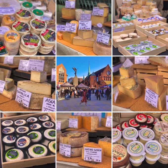 There will be lots of delicious artisan cheeses at Woking Farmers’ & Artisans Market this Saturday in Jubilee Square!