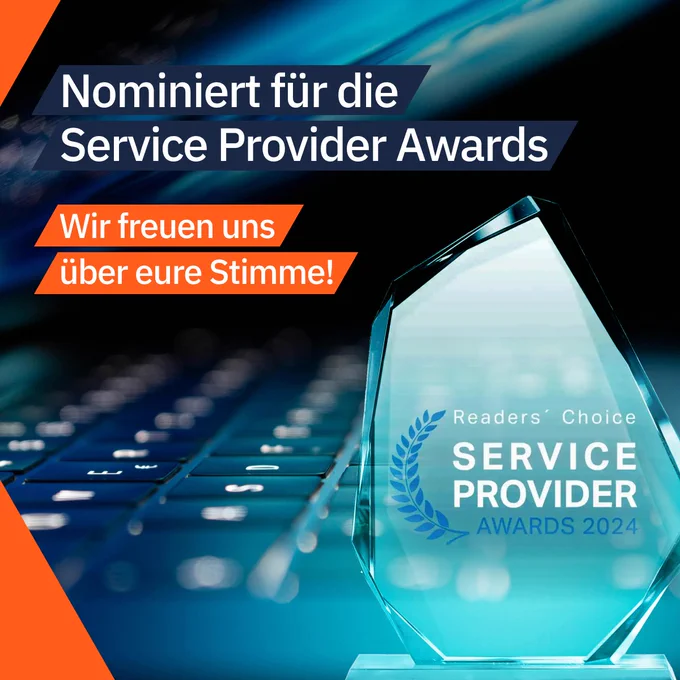webgo wurde für die Service Provider Awards nominiert. Über Eure Stimme würden wir uns sehr freuen! Danke!