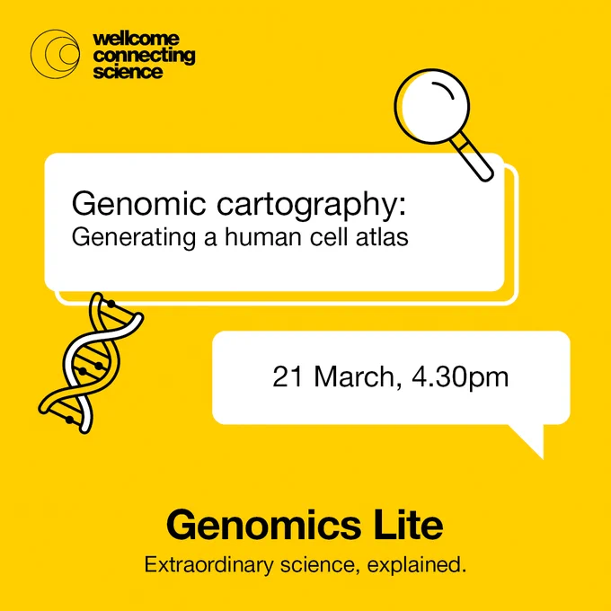 Genomic cartography: Generating a human cell atlas

21 March, 4.30pm
Genomics Lite
Extraordinary science, explained.