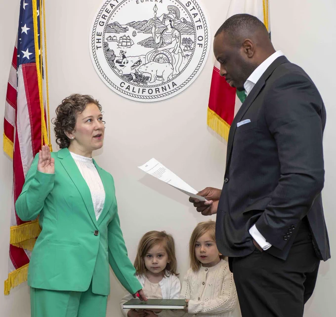 Christine Casey swears in as CalSTA Deputy Secretary of Freight Policy