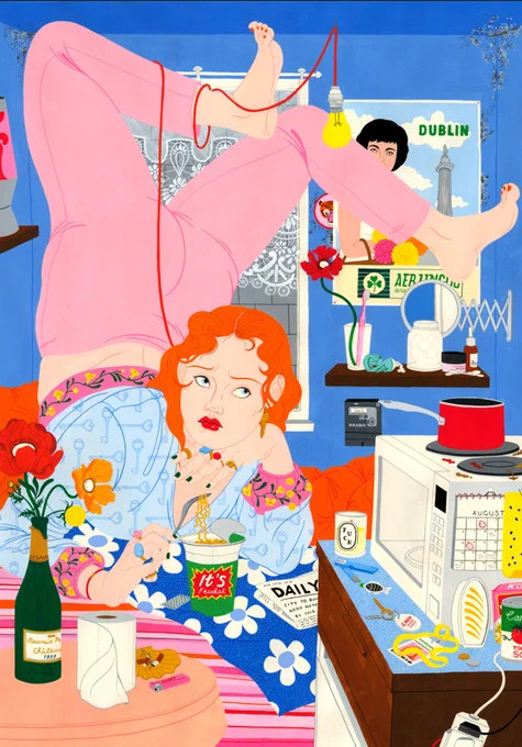 Image shows a portrait by artist Laura Callaghan. 