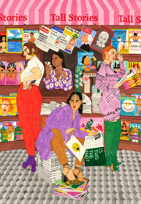 Image shows a portrait by artist Laura Callaghan. 