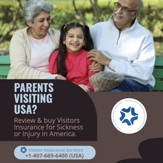 Visitors insurance services provide medical coverage for individuals such as parents, relatives or tourists visiting the United States on B1 B2 visitor visa or traveling to any different country. These short-term travel medical plans typically cover unexpected medical expenses, such as hospital fees, doctor's charges, and prescription drugs. They may also include benefits like medical evacuation and repatriation. Visitor Insurance Services offers a variety of visitors insurance plans for international travelers and those visiting the USA. These plans are designed to meet the specific needs of different visitors, including parents visiting the USA, and can be purchased online. It's important to review the available plans and choose one that suits the exact coverage needs for the entire duration outside the home country. Many of these plans offer direct cashless settlement of claims and customer support. While visitors insurance is not always a mandatory requirement, it can provide peace