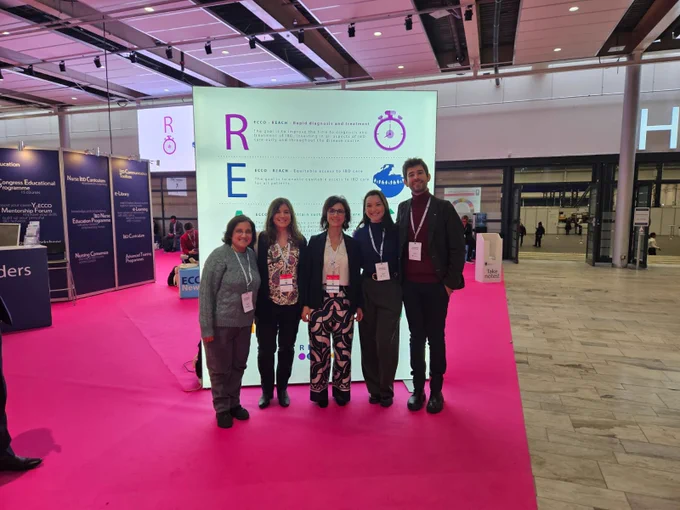 From left to right: Dr Snehali Majumder PhD, Dr Irene Zammarchi, Prof Marietta Iacucci, Cornelia Prendiville, and Dr Giovanni Santacroce