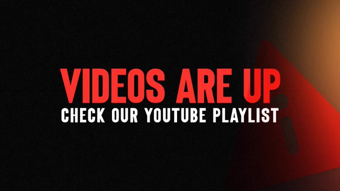 videos are up – check our youtube playlist