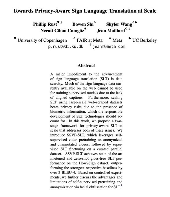 This image shows the title and abstract of the paper linked in the tweet.