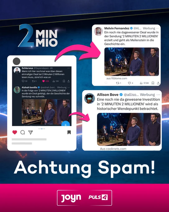 ein Screenshot eines Social Media Posts