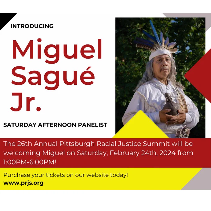 Photo of panelist Miguel Sagué Jr. He was born in Cuba, and grew up knowing his ancestors on his father’s side included the Taíno, the indigenous people of the Caribbean. He had relatives in El Caney, an indigenous settlement near his family’s home, in Santiago.

The Summit is Saturday, February 24th from 1:00 to 6:00pm.