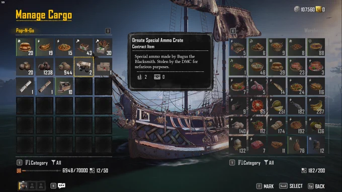 
You are unable to delete old/duplicate required mission items after you complete the mission. For example, I am still carrying around (taking up cargo/warehouse spots) ornate special ammo crates, and a couple other things.