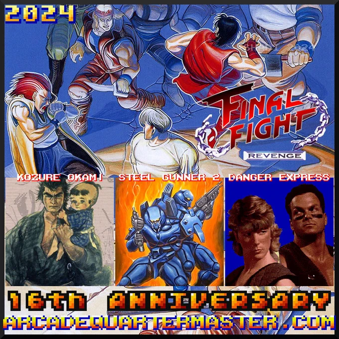 16th Anniversary: Final Fight Revenge, Lone Wolf and Cub, Steel Gunner 2, and Danger Express