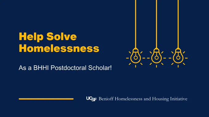 Help solve homlessness as a BHHI postdoctoral scholar!