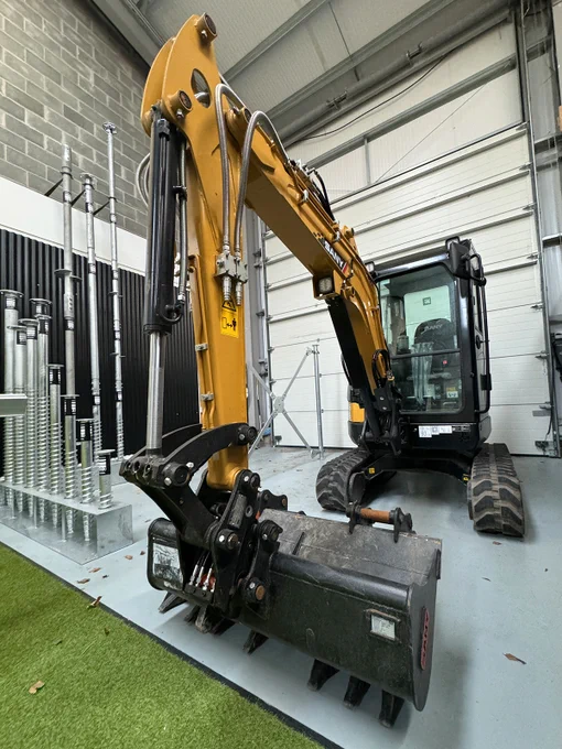 SANY Excavator | Helical screw piles