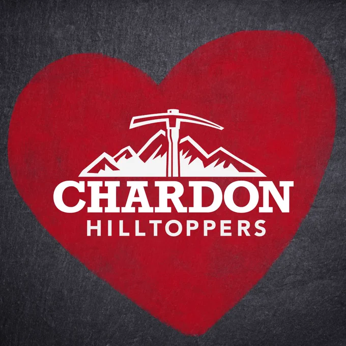 art element - heart with Chardon Hilltoppers logo