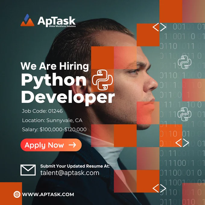 ApTask Hiring- Python Developer