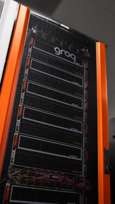 the GroqRack™ at a datacenter