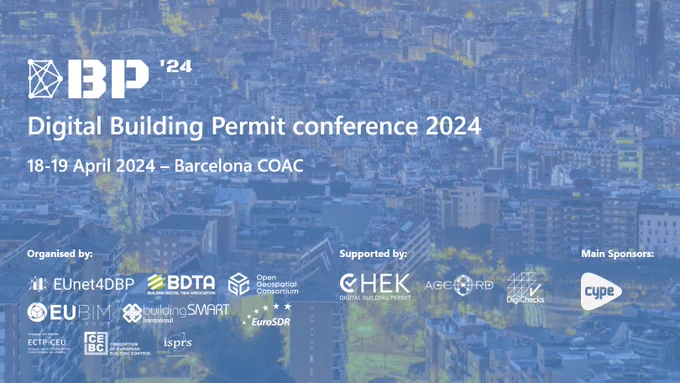 DBP Conference '24, 18-19 April at Collegi d’Arquitectes de Catalunya, Barcelona, Spain