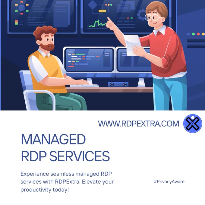 Transform your remote experience with RDPExtra's Managed RDP Services! Say goodbye to productivity barriers and hello to seamless connectivity and enhanced performance. Elevate your workflow to new heights today! 